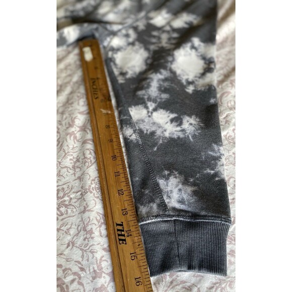 GRAYSON THREADS Sweatshirt Tie Dye 3/4 Sleeve Y2K  Relaxed Womens XL Gray White - Picture 6 of 9
